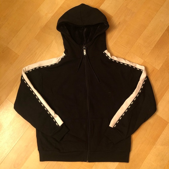 PINK Victoria's Secret Jackets & Blazers - PINK TEDDY HOOD FULL ZIP JACKET